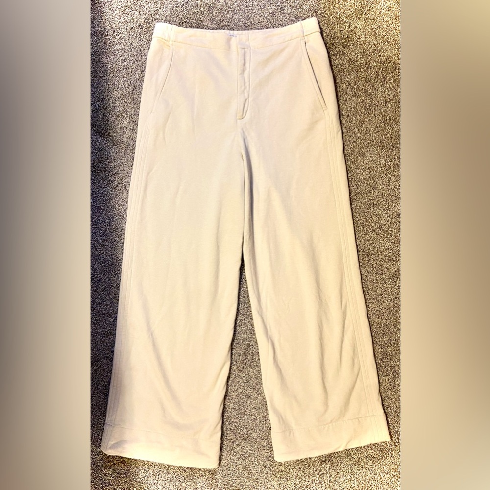 MM Lafleur Cream Wide Leg Trousers